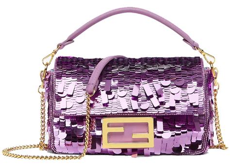 fendi sequin mini baguette.